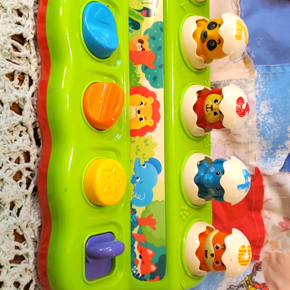 Interactive Pop Up Animals Eggs Toy with Music & Sound, Early Developmental